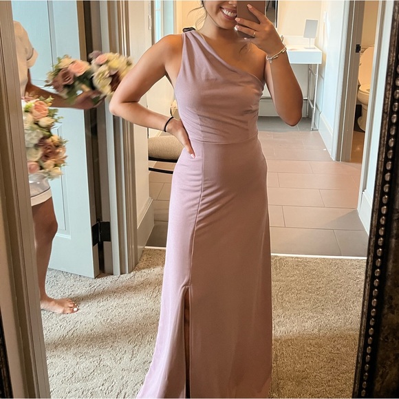 Birdy Grey Dresses & Skirts - Birdy Grey Bridemaids Dress KIRA DRESS CREPE DARK MAUVE